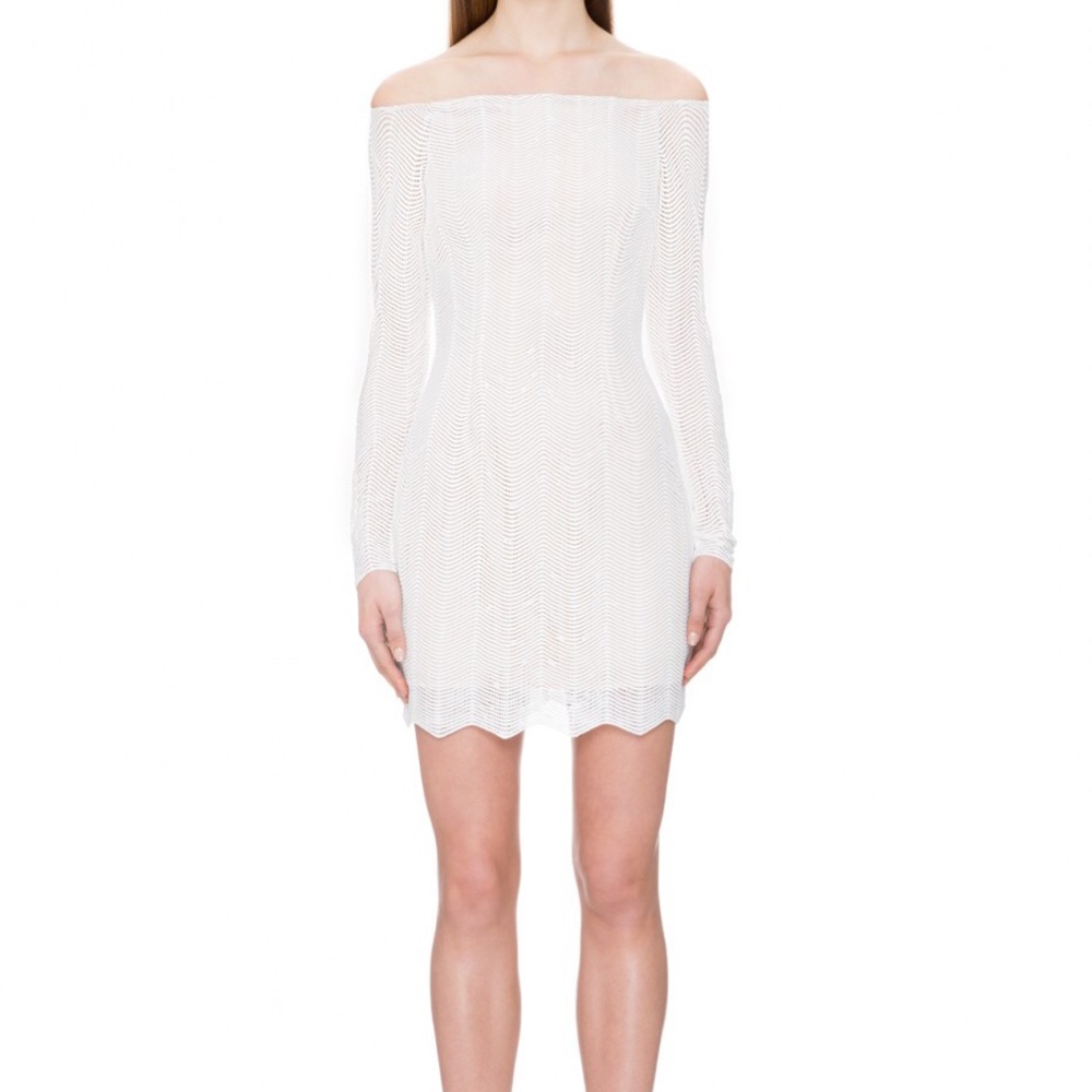 Keepsake think twice long sleeve lace dress